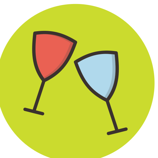 Drink Amogh Design Rounded Lineal Color icon