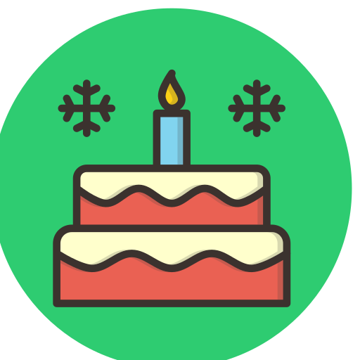 Cake Amogh Design Rounded Lineal Color icon