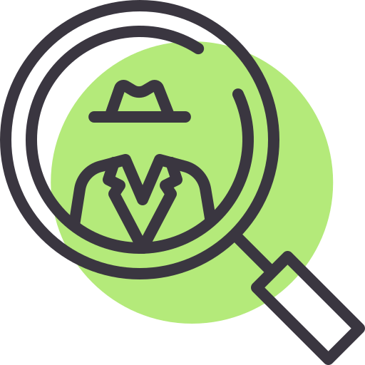 Detective Amogh Design Lineal Background Color icon