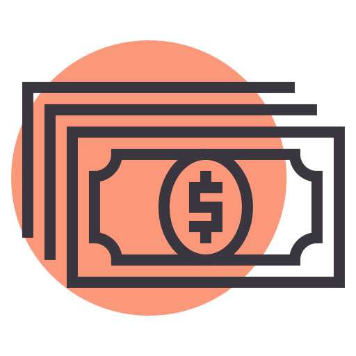 Money Amogh Design Lineal Background Color icon
