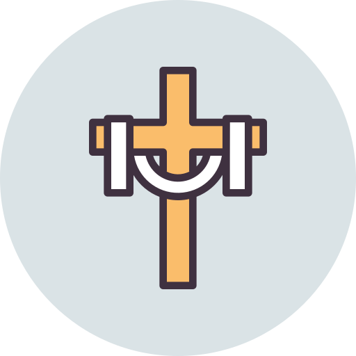 십자가 Amogh Design Rounded Lineal Color icon