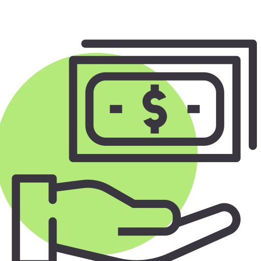 Money Amogh Design Lineal Background Color icon