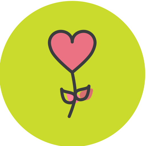 Heart Amogh Design Rounded Lineal Color icon