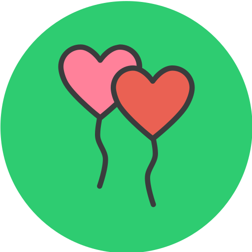 ballon Amogh Design Rounded Lineal Color icon