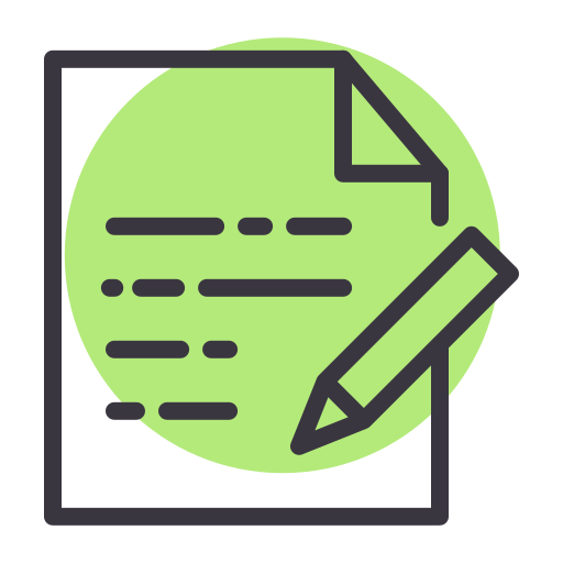 Pen Amogh Design Lineal Background Color icon