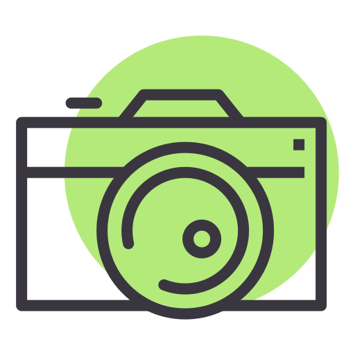 Camera Amogh Design Lineal Background Color icon