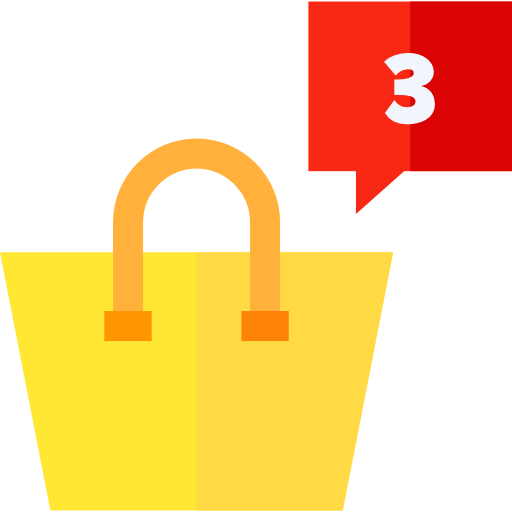 Shopping bag Basic Straight Flat icon