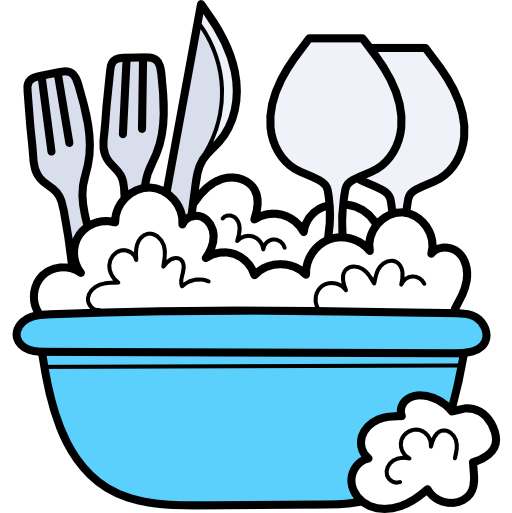 Cutlery Hand Drawn Color icon