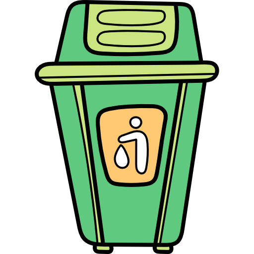 Garbage Hand Drawn Color icon