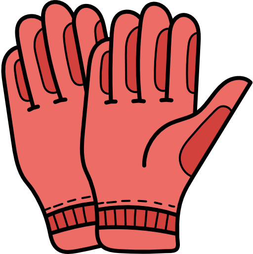 rękawice Hand Drawn Color ikona