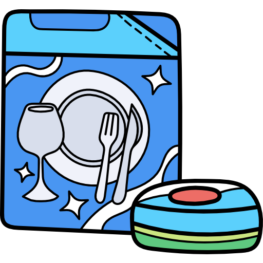 lavavajillas Hand Drawn Color icono
