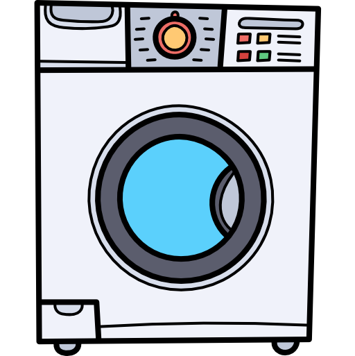 lavatrice Hand Drawn Color icona