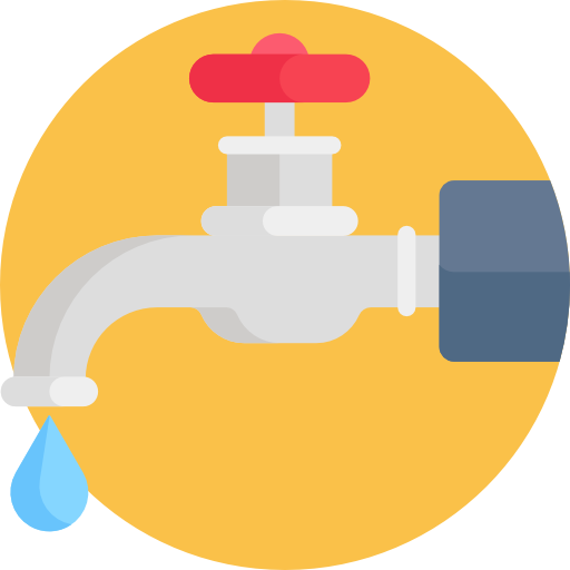 Water tap Detailed Flat Circular Flat icon