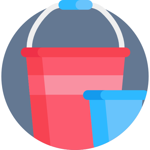 Bucket Detailed Flat Circular Flat icon
