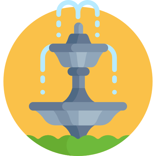 Fountain Detailed Flat Circular Flat icon