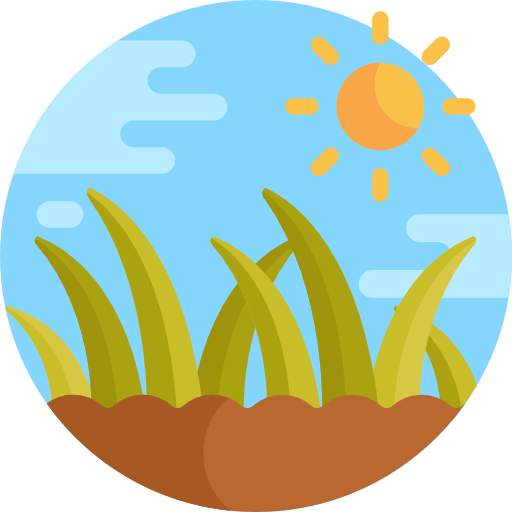 Grass Detailed Flat Circular Flat icon