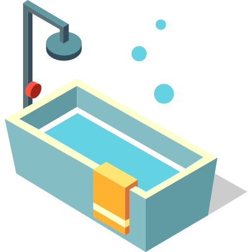 vasca da bagno Chanut is Industries Isometric icona