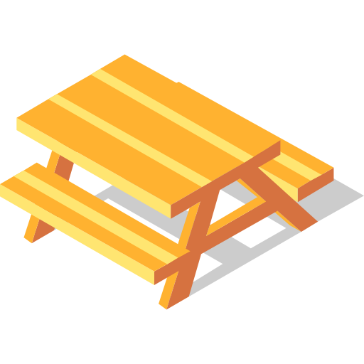 mesa de picnic Chanut is Industries Isometric icono