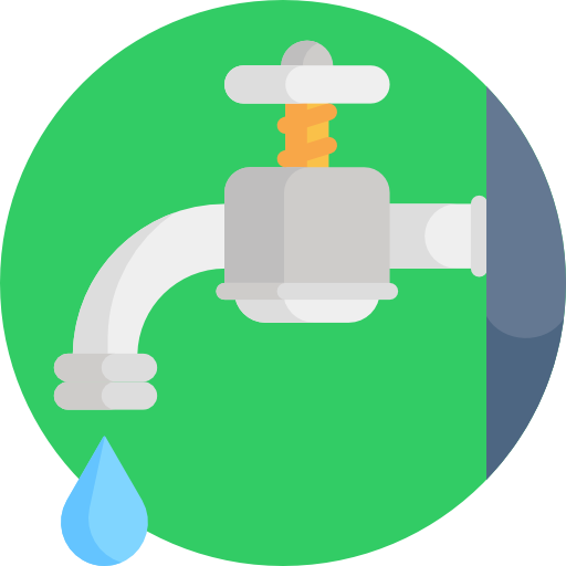 oszczędzaj wodę Detailed Flat Circular Flat ikona