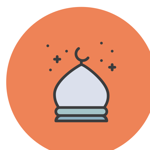 Mosque Amogh Design Rounded Lineal Color icon