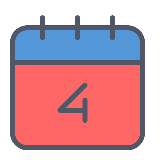 kalender Generic color lineal-color icon