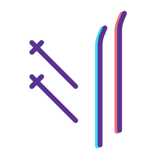 esqui Generic color lineal-color Ícone