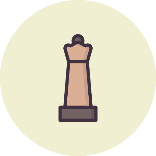 Chess Amogh Design Rounded Lineal Color icon