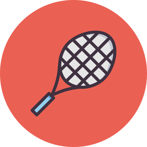 tennis Amogh Design Rounded Lineal Color icon