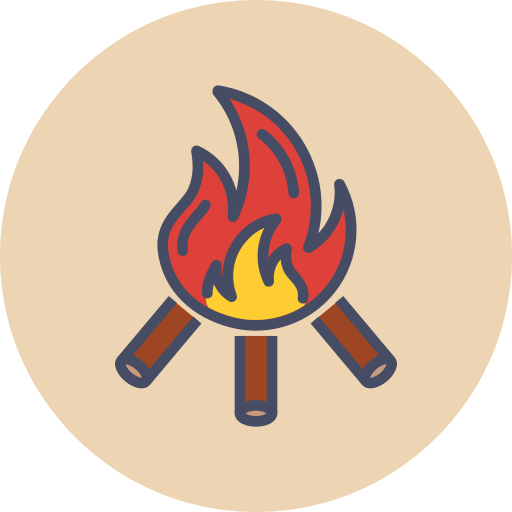 feuer Amogh Design Rounded Lineal Color icon