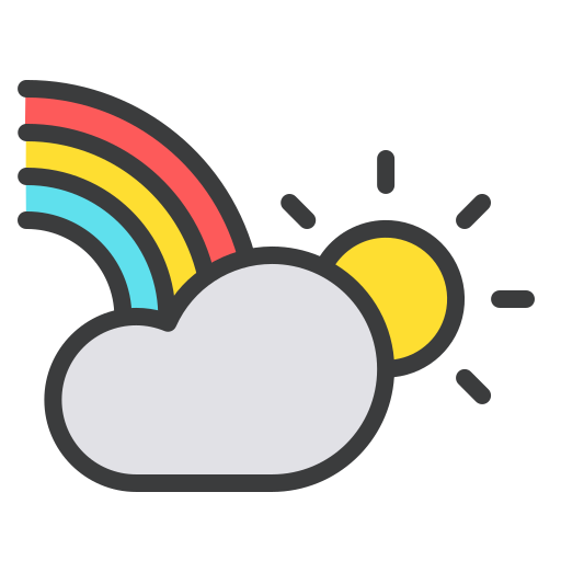 nube Generic color lineal-color icono