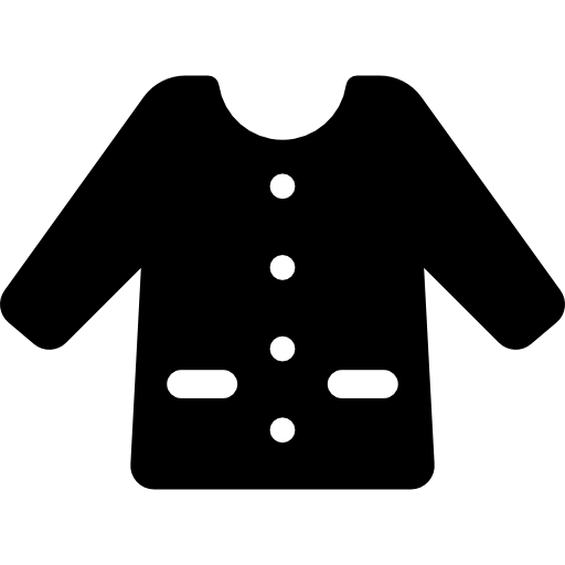 chaqueta con botones  icono
