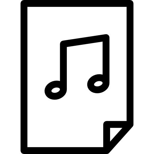 musikdatei Special Lineal icon