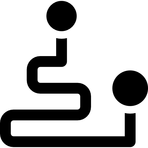 sosnowa Ścieżka Curved Fill ikona