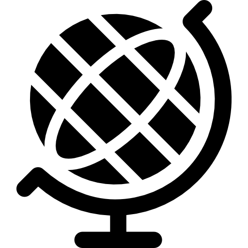 Земной шар Curved Fill иконка