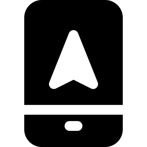 gps Curved Fill icon