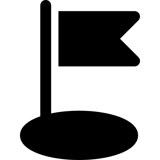 bandera Curved Fill icono