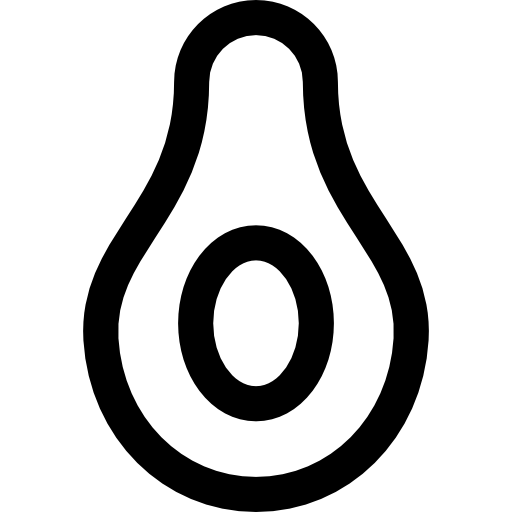 awokado Curved Lineal ikona
