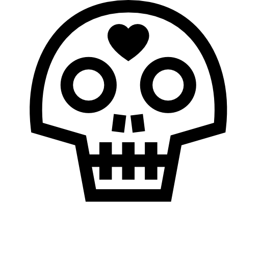 Мексиканский череп Basic Straight Lineal иконка