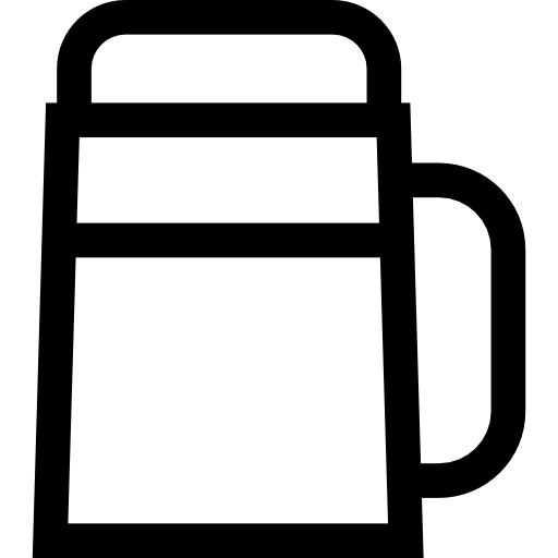 jarra de cerveza Basic Straight Lineal icono