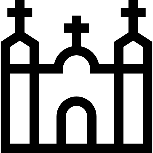 kościół Basic Straight Lineal ikona