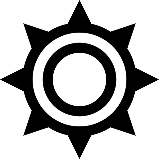 słońce Basic Straight Lineal ikona