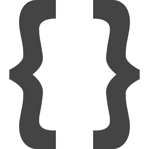Curly Brackets Vaadin Lineal icon