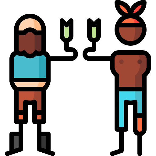 pirat Puppet Characters Lineal Color icon