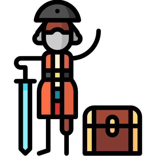 해적 Puppet Characters Lineal Color icon