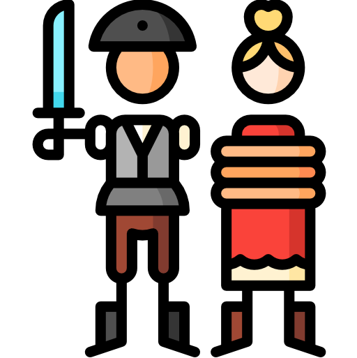 海賊 Puppet Characters Lineal Color icon