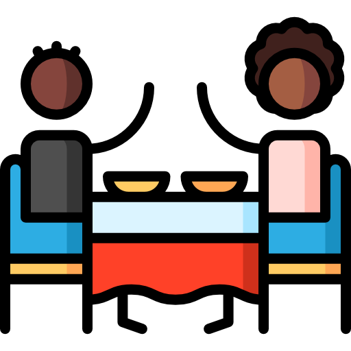 restaurant Puppet Characters Lineal Color icon