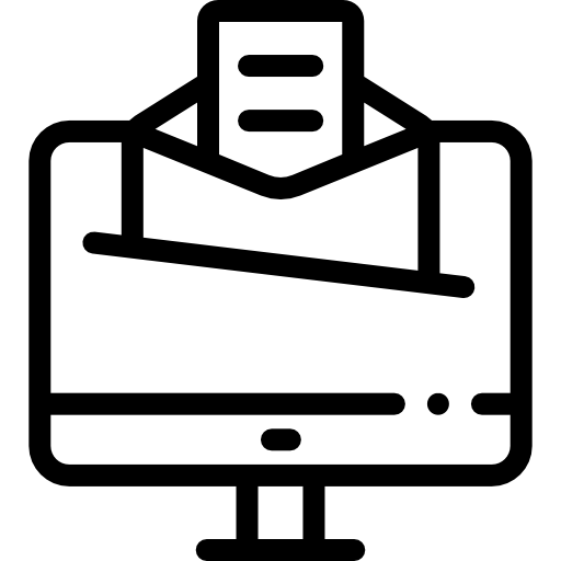 bandeja de entrada Detailed Rounded Lineal icono