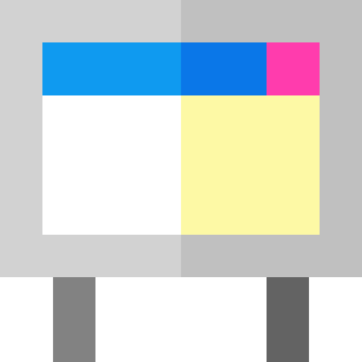 webseite Basic Straight Flat icon