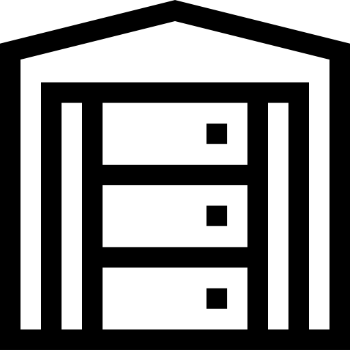 Сервер Basic Straight Lineal иконка