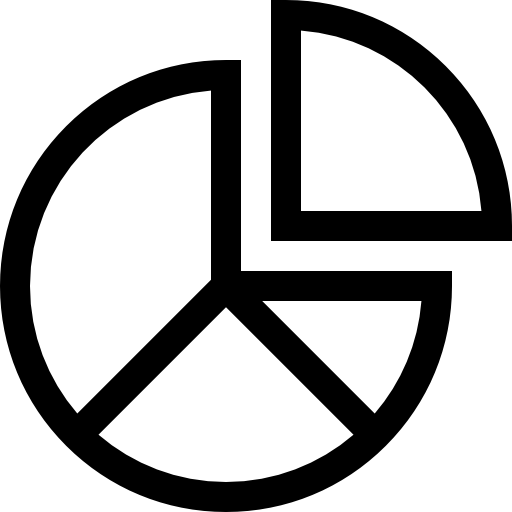 円グラフ Basic Straight Lineal icon